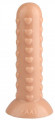 Телесный рельефный анальный фаллоимитатор - 19,5 см. Телесный рельефный анальный фаллоимитатор - 19,5 см.