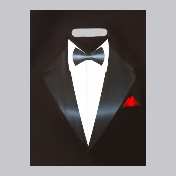 Пакет «Смокинг» полиэтиленовый с вырубной ручкой (30х40 см) Пакет «Смокинг» полиэтиленовый с вырубной ручкой (30х40 см)