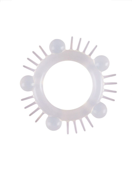 Эластичное эрекционное кольцо с шишечками и шипами