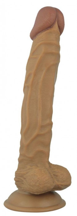 Реалистичный коричневый фаллоимитатор Blush Answer - 19,5 см.