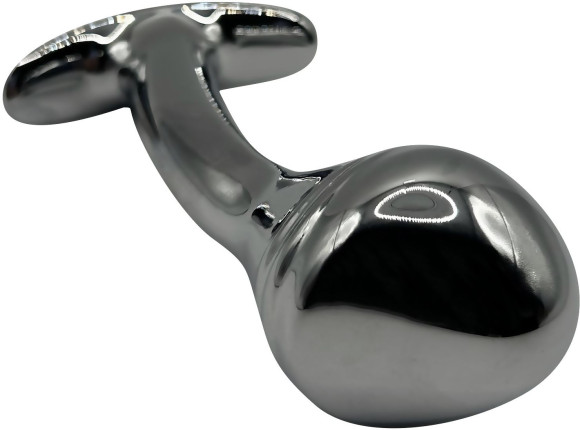 Изогнутая алюминиевая анальная пробка для ношения - 8 см. Изогнутая алюминиевая анальная пробка для ношения - 8 см.