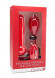 Красный расширяющийся анальный виброплаг - 15,5 см. Красный расширяющийся анальный виброплаг - 15,5 см.