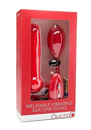 Красный расширяющийся анальный виброплаг - 15,5 см. Красный расширяющийся анальный виброплаг - 15,5 см.