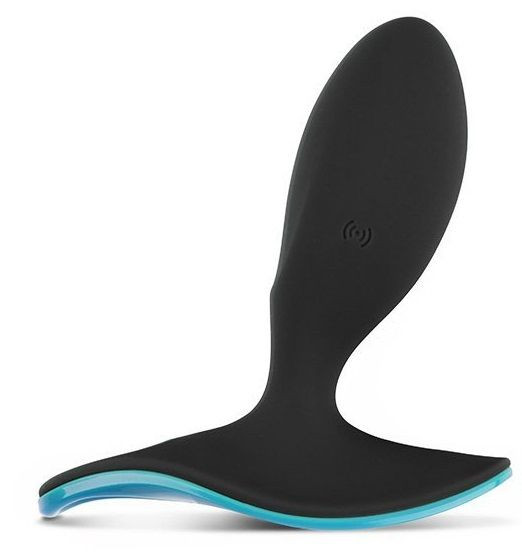 Чёрная анальная вибропробка SURFER PLUG VIBE с управлением со смартфона Чёрная анальная вибропробка SURFER PLUG VIBE с управлением со смартфона