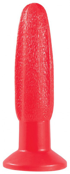 Красная анальная пробка с рельефной поверхностью MENZSTUFF GROOVY PROBE - 13 см. Красная анальная пробка с рельефной поверхностью MENZSTUFF GROOVY PROBE - 13 см.