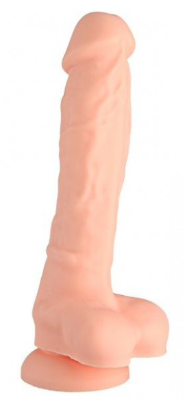 Телесный реалистичный фаллоимитатор DUAL DENSITY SILICONE DILDO - 18,5 см. Телесный реалистичный фаллоимитатор DUAL DENSITY SILICONE DILDO - 18,5 см.