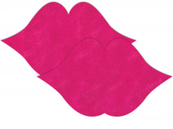 Розовые пестисы на грудь в форме губ