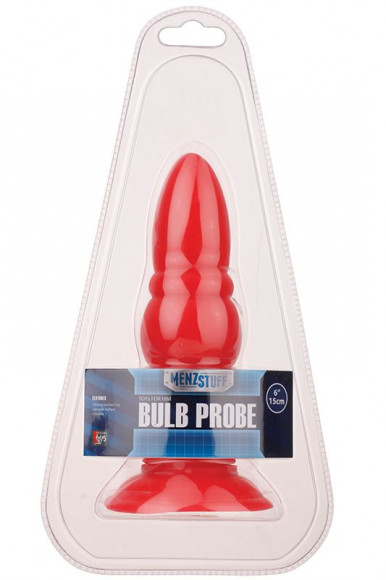 Красная анальная пробка MENZSTUFF BULB PROBE - 15 см. Красная анальная пробка MENZSTUFF BULB PROBE - 15 см.