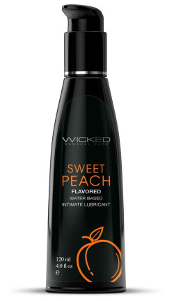 Лубрикант с ароматом спелого персика Wicked Aqua Sweet Peach - 120 мл. Лубрикант с ароматом спелого персика Wicked Aqua Sweet Peach - 120 мл.