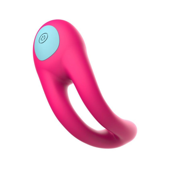 Розовое виброкольцо с пультом ДУ