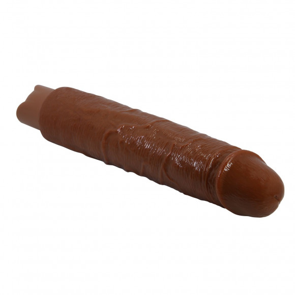 Коричневый реалистичный вибратор Soren - 25,2 см. Коричневый реалистичный вибратор Soren - 25,2 см.