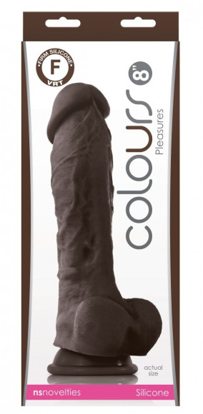 Коричневый фаллоимитатор на присоске 8 Dildo - 24,5 см. Коричневый фаллоимитатор на присоске 8 Dildo - 24,5 см.