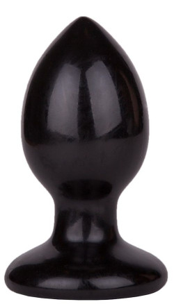 Черный анальный плаг Glide M - 10,3 см. Черный анальный плаг Glide M - 10,3 см.
