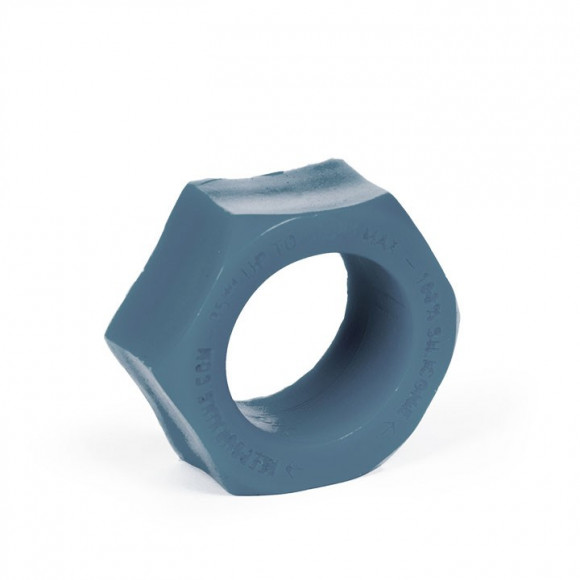 Тёмно-синяя гайка из силикона для усиления эрекции Тёмно-синяя гайка из силикона для усиления эрекции