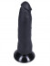 Черный фаллоимитатор-реалистик на присоске №3 - 17 см.
