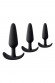 Набор из 3 черных анальных втулок Eridani Набор из 3 черных анальных втулок Eridani