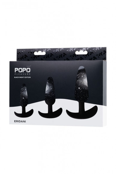 Набор из 3 черных анальных втулок Eridani Набор из 3 черных анальных втулок Eridani