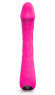 Ярко-розовый гибкий вибратор-реалистик - 21,3 см.