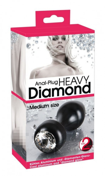 Анальная втулка Diamond Plug M - 8 см. Анальная втулка Diamond Plug M - 8 см.