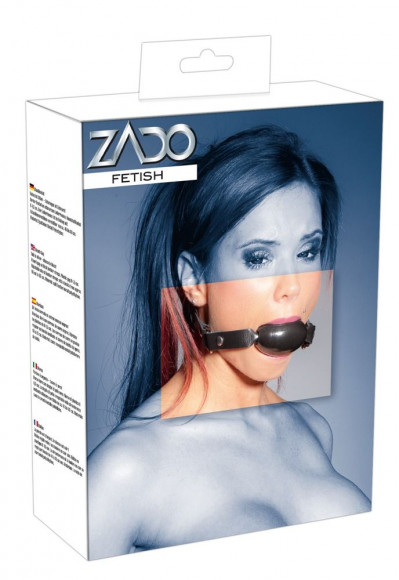 Чёрный овальный кляп на ремешках Чёрный овальный кляп на ремешках