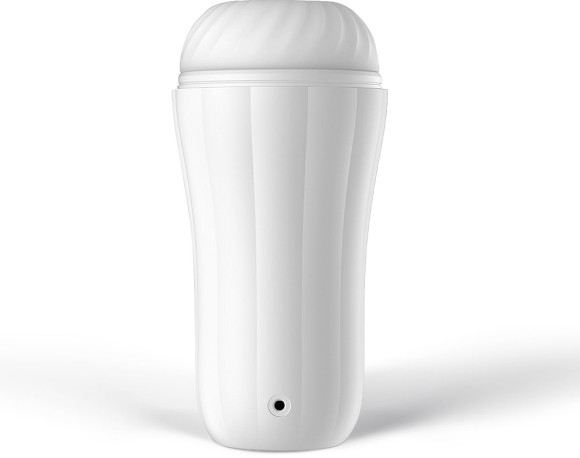 Белый вибромастурбатор Robin - 19,8 см. Белый вибромастурбатор Robin - 19,8 см.