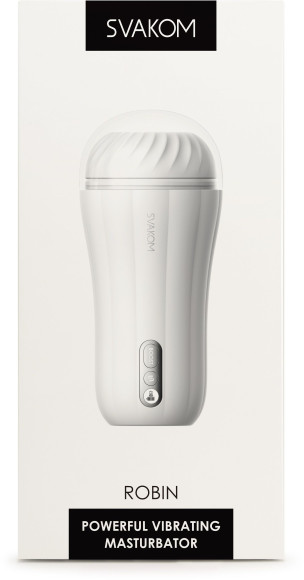 Белый вибромастурбатор Robin - 19,8 см. Белый вибромастурбатор Robin - 19,8 см.