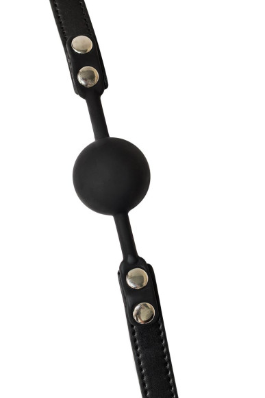 Черный силиконовый кляп-шар Dolce Vita Черный силиконовый кляп-шар Dolce Vita