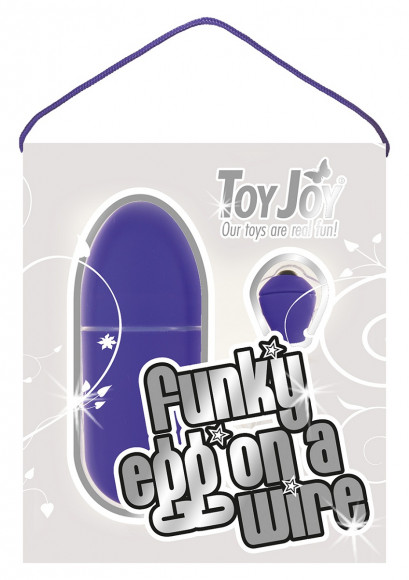 Фиолетовое виброяйцо FUNKY EGG ON A WIRE - 7,5 см. Фиолетовое виброяйцо FUNKY EGG ON A WIRE - 7,5 см.