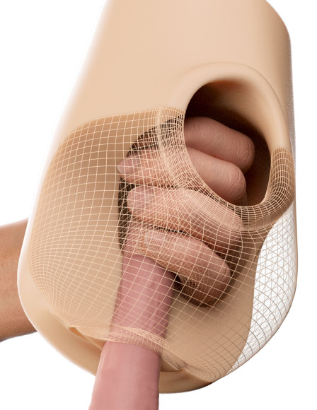 Телесный мастурбатор-вагина Pussy Pounder Squeeze Stroker