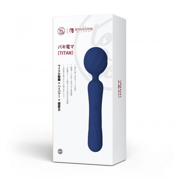 Синий wand-вибромассажер BeYourLover Titan Синий wand-вибромассажер BeYourLover Titan