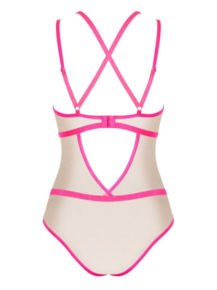 Эффектное боди Nudelia с двойными бретелями