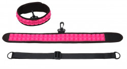 Розовый ошейник Speak No Evil Choker с поводком Розовый ошейник Speak No Evil Choker с поводком