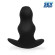 Черный рельефный анальный стимулятор-тоннель - 14 см. Черный рельефный анальный стимулятор-тоннель - 14 см.