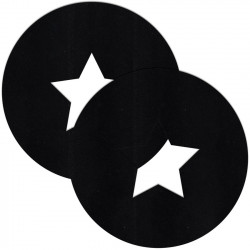 Чёрные круглые пестисы со звёздочками Чёрные круглые пестисы со звёздочками