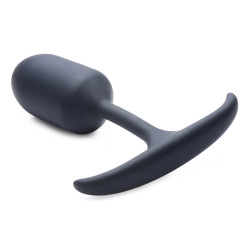 Черная анальная пробка с утяжелением Premium Silicone Weighted Anal Plug Medium - 14 см. Черная анальная пробка с утяжелением Premium Silicone Weighted Anal Plug Medium - 14 см.