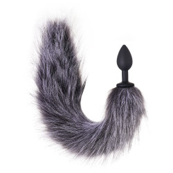 Черная анальная пробка с хвостом Emotions Shaggy Черная анальная пробка с хвостом Emotions Shaggy