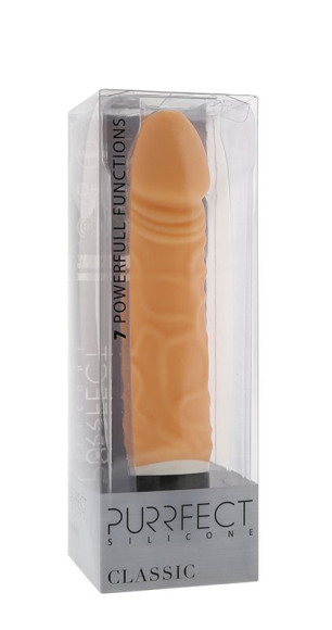 Реалистичный 7-скоростной вибратор PURRFECT SILICONE CLASSIC 6.5INCH FLESH - 16,5 см. Реалистичный 7-скоростной вибратор PURRFECT SILICONE CLASSIC 6.5INCH FLESH - 16,5 см.