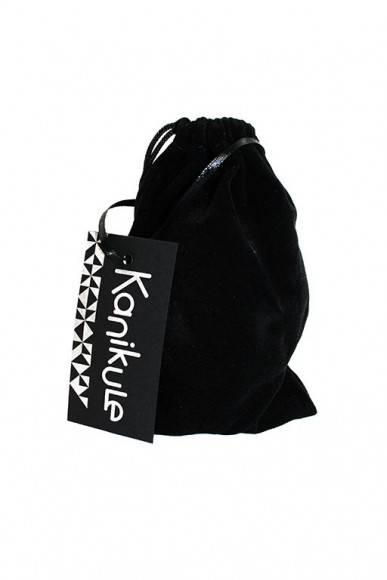 Серебристая алюминиевая анальная пробка с светло-зеленым кристаллом - 8,4 см.