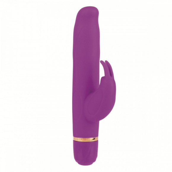 Лиловый вибратор с клиторальной стимуляцией ENTINCE BELLE 