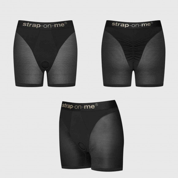 Трусики-шорты для фиксации насадок Strap-on-me Harness Lingerie Halo - size M Трусики-шорты для фиксации насадок Strap-on-me Harness Lingerie Halo - size M