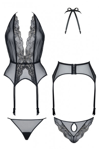 Роскошный корсаж Penelope с цветочным кружевом Роскошный корсаж Penelope с цветочным кружевом