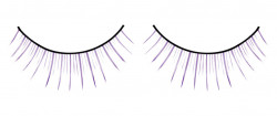 Длинные фиолетовые накладные ресницы Deluxe