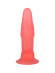 Розовый гелевый анальный стимулятор на присоске - 14 см.