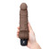 Коричневый вибратор с клиторальным выступом 7 Realistic Vibrator - 21,5 см. Коричневый вибратор с клиторальным выступом 7 Realistic Vibrator - 21,5 см.