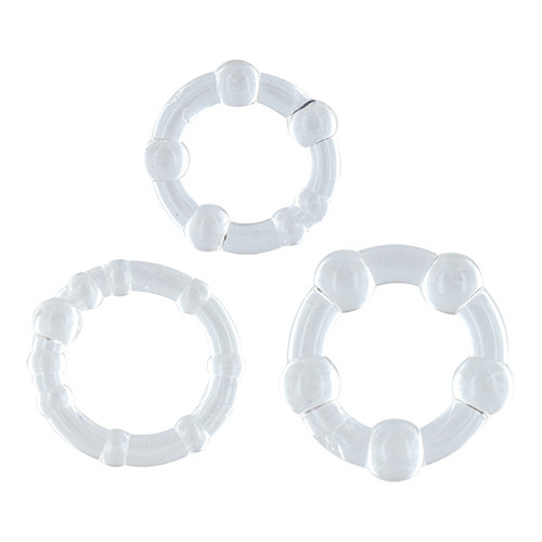 Набор из 3 прозрачный эрекционных колец KIT 3 COCK RING BE ON THE BALL CLEAR Набор из 3 прозрачный эрекционных колец KIT 3 COCK RING BE ON THE BALL CLEAR