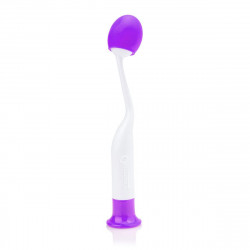 Изогнутый вибростимулятор с фиолетовой виброголовкой