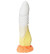Бело-жёлтый фаллоимитатор  Феникс  - 28 см.