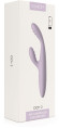 Сиреневый интерактивный вибростимулятор-кролик Cici+ 2 с функцией нагрева - 17,8 см.
