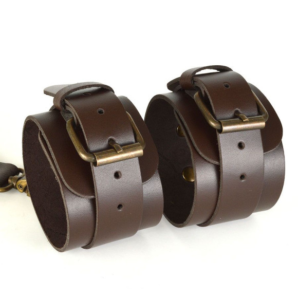 Коричневые наручники Ideal Коричневые наручники Ideal