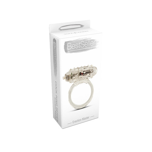 Прозрачное эрекционное виброкольцо VIBRATING COCK RING ERECTION MASTER Прозрачное эрекционное виброкольцо VIBRATING COCK RING ERECTION MASTER